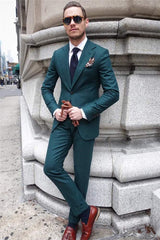 Newinlook Green Business Suits - Shining 2 Pieces for Men, Fashion Tuxedos Online
