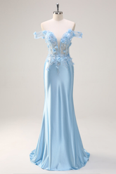 Strapless Sleeveless Long Mermaid Formal Dress With Appliques Pleated
