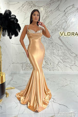 Newinlook Spaghetti-Straps Sweetheart Evening Dress With Sequins Mermaid
