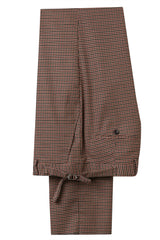 Newinlook Fashionable Burgundy Fitted Wedding Suit with Notched Lapel for Men’s Parties