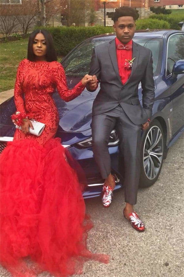 Newinlook Dark Gray Groom and Groomsman Prom Suits - Bespoke, New Arrivals Online