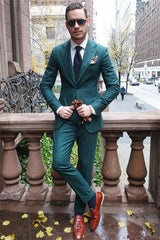 Newinlook Green Business Suits - Shining 2 Pieces for Men, Fashion Tuxedos Online
