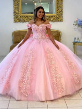 Exquisite Off-Shoulder Pink Tulle Quinceanera Dress with Lace Appliques & Beaded Details for Sweet 16