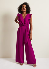 Newinlook Orchid Fashion Retro V-Neck Sleeveless Customizable Jump Suit