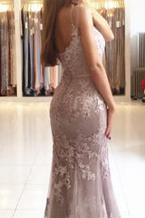 Newinlook Lace Appliques Mermaid Evening Dress Long