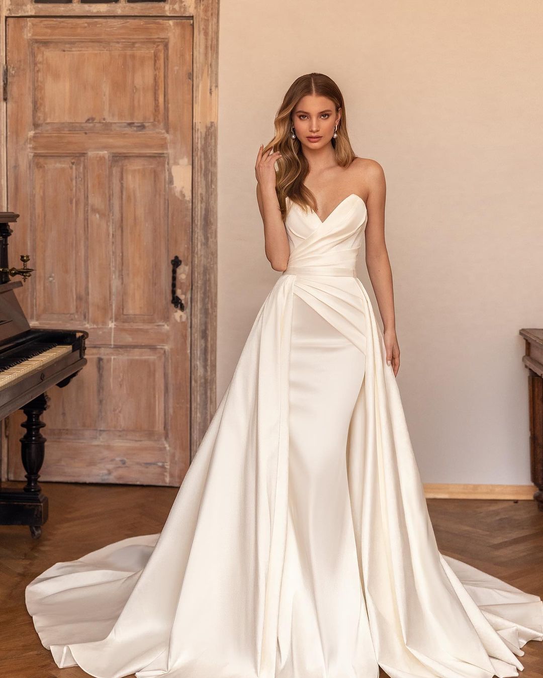 Newinlook Chic Sweetheart Sleeveless White Strapless Evening Dress