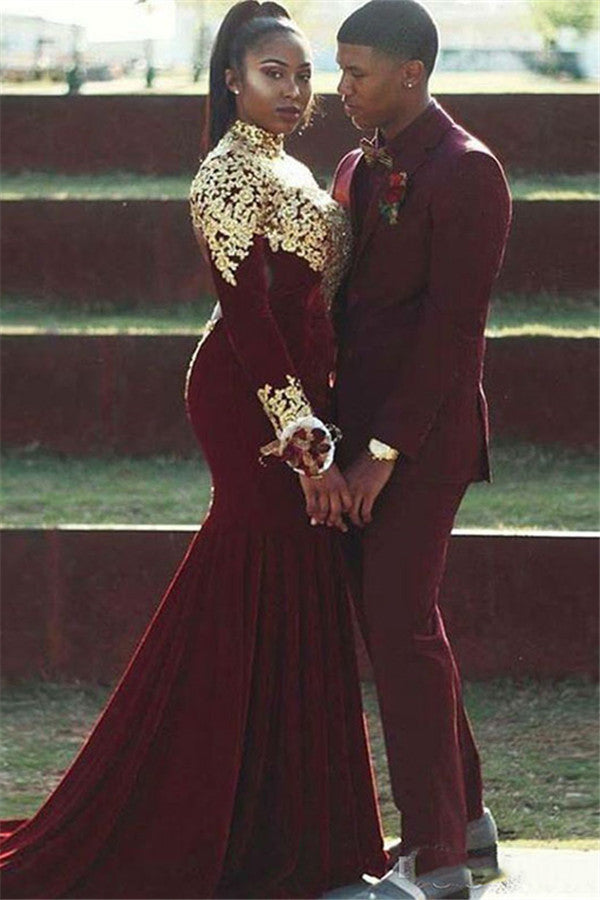 Newinlook High Quality Burgundy Prince Suit - Notched Lapel for Groom