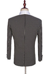 Newinlook Fashion Black and White Shawl Lapel Prom Suit, Female Tuxedo