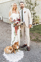 Newinlook New Arrival Casual Linen Beach Wedding Suit for Summer Parties