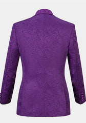 Newinlook Violet Wedding Guest Suit - Classic Jacquard, Three Pieces