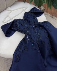 Newinlook Elegant Off-The-Shoulder Sequins Evening Dress