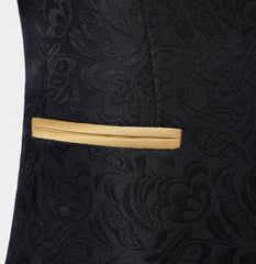 Newinlook Black One Button Groom and Groomsmen Suits - Two Pieces