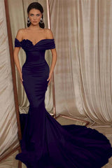 Newinlook Mermaid Off-the-Shoulder Evening Dress Beadings