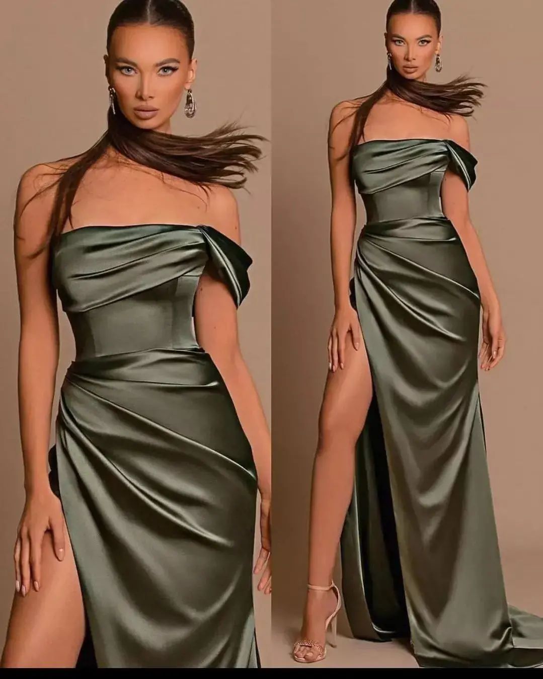 Newinlook Slim Sleeveless Evening Dress With Split