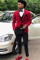 Newinlook Stylish Red One-Button Prom Attire for Men 2024 Online Sale
