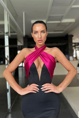 Newinlook Sleeveless Gorgeous Halter Mermaid Evening Dress Long