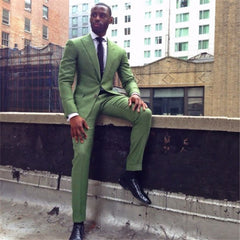 Newinlook Green Prince Suit for Wedding - Formal 2 Pieces, Peaked Lapel