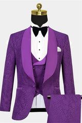 Newinlook Violet Wedding Guest Suit - Classic Jacquard, Three Pieces