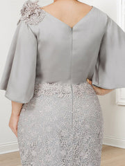 Elegant Mother of the Bride Trumpet/Mermaid Dresses Featuring Applique