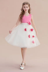 A-Line Affordable Tulle Flower Girl Dress Online