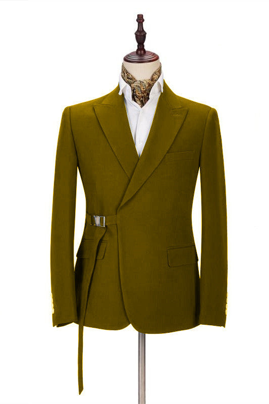 Newinlook Modern Two-Piece Formal Dinner Suit with Peaked Lapel for Men