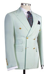 Newinlook New Double-Breasted Wedding Suit for Men with Peaked Lapel