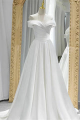 Newinlook Gorgeous Sweetheart White Off-The-Shoulder Evening Dress A-Line With Lace-Up