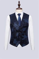 Newinlook Navy Blue Tuxedo for Groom’s Classic Morning Wedding