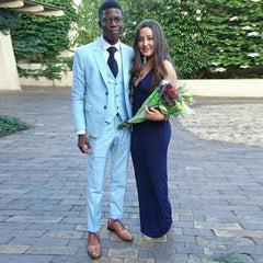 Newinlook Blue Prom Party Suits - Gorgeous 3 Pieces for Guy, Online
