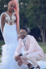 Newinlook Best-Fit Pink Bespoke Wedding Suit for Groom