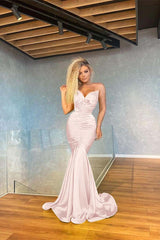 Newinlook Mermaid Yellow Green Evening Dress Pleated