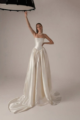 Spaghetti Strap Sleeveless A Line Long Formal Dress With Pleated