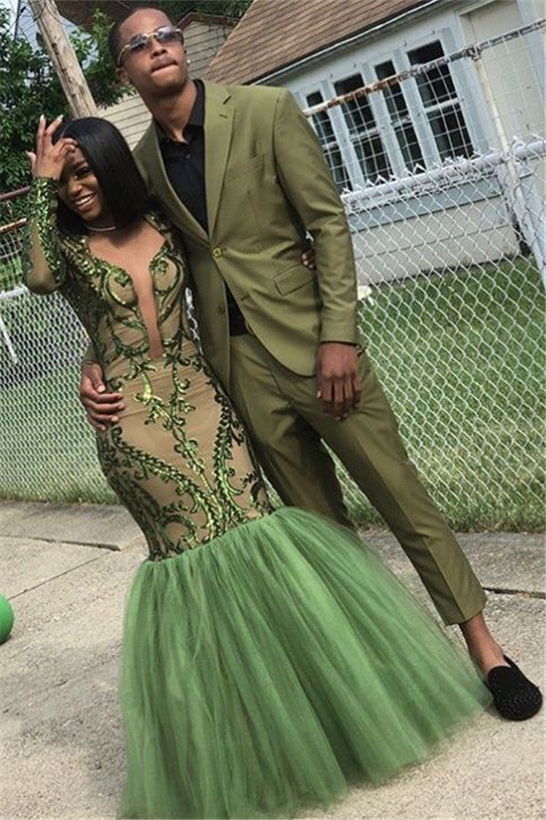 Newinlook Bespoke Lime Green Party Prom Suit - Elegant 2-Piece for Men