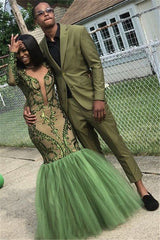 Newinlook Bespoke Lime Green Party Prom Suit - Elegant 2-Piece for Men