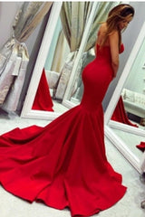 Newinlook Red Mermaid Sweetheart Long Evening Dress