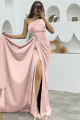 Newinlook Dark Purple Sequins Mermaid One Shoulder Evening Dress With Long Ruffles Split