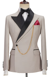 Newinlook Glamorous Royal Wedding Suit Inspired by David Beckham with Peaked Lapel