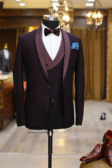 Newinlook Purple Morning Suit Wedding Tuxedo - Shawl Lapel