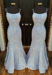 Elegant Trumpet/Mermaid Scoop Neck Sequin Prom Dress/Evening Dress