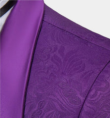 Newinlook Violet Wedding Guest Suit - Classic Jacquard, Three Pieces