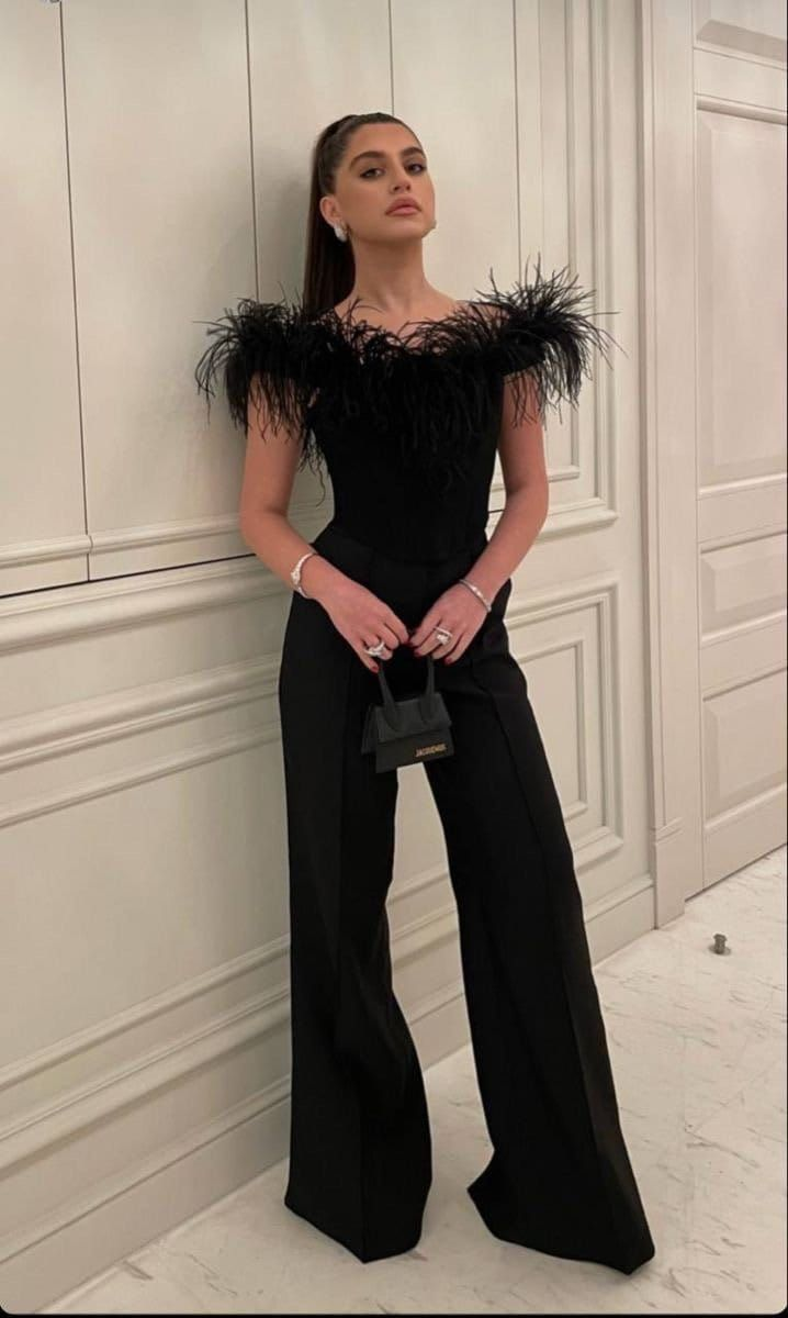 Newinlook Chic Black Off-the-Shoulder Sleeveless Long Jump Suit