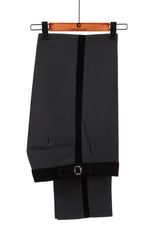 Newinlook Fabulous Red Double-Breasted Wedding Suit with Black Shawl Lapel