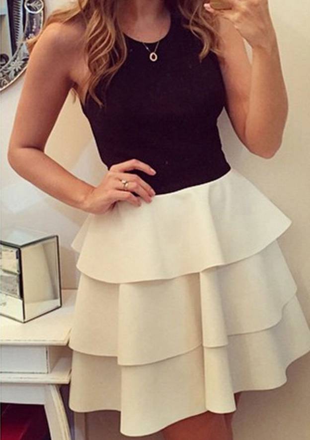 Gorgeous A-Line Satin Homecoming Dress with Ruffles