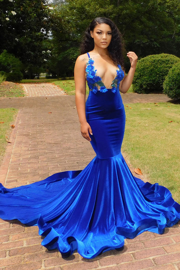 royal blue mermaid wedding dresses Royal Blue Lace Applique Beaded Strapless Wedding Dresses Mermaid Style Bridal Dress Women Corset Royal Blue/White 12 at Amazon Women's Clothing store