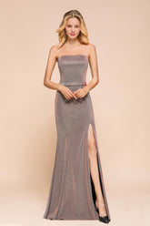Stunning Strapless Long Prom Dress With Split Online