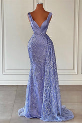 Trendy Mermaid Satin Prom Dress in Floor-Length Style