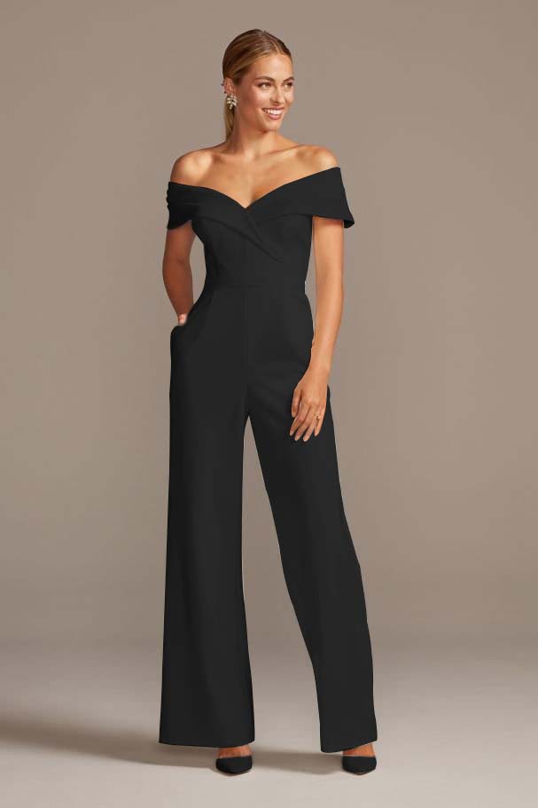 Newinlook Graceful White Off-the-Shoulder Sleeveless Strapless Long Jump Suit