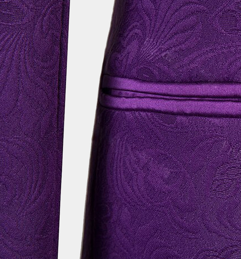 Newinlook Violet Wedding Guest Suit - Classic Jacquard, Three Pieces
