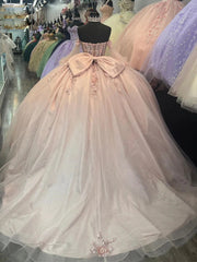 Exquisite Off-Shoulder Ball Gown with Beaded 3D Floral Appliques Perfect for Quinceanera & Sweet 16 Celebrations