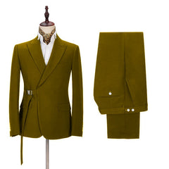 Newinlook Modern Two-Piece Formal Dinner Suit with Peaked Lapel for Men